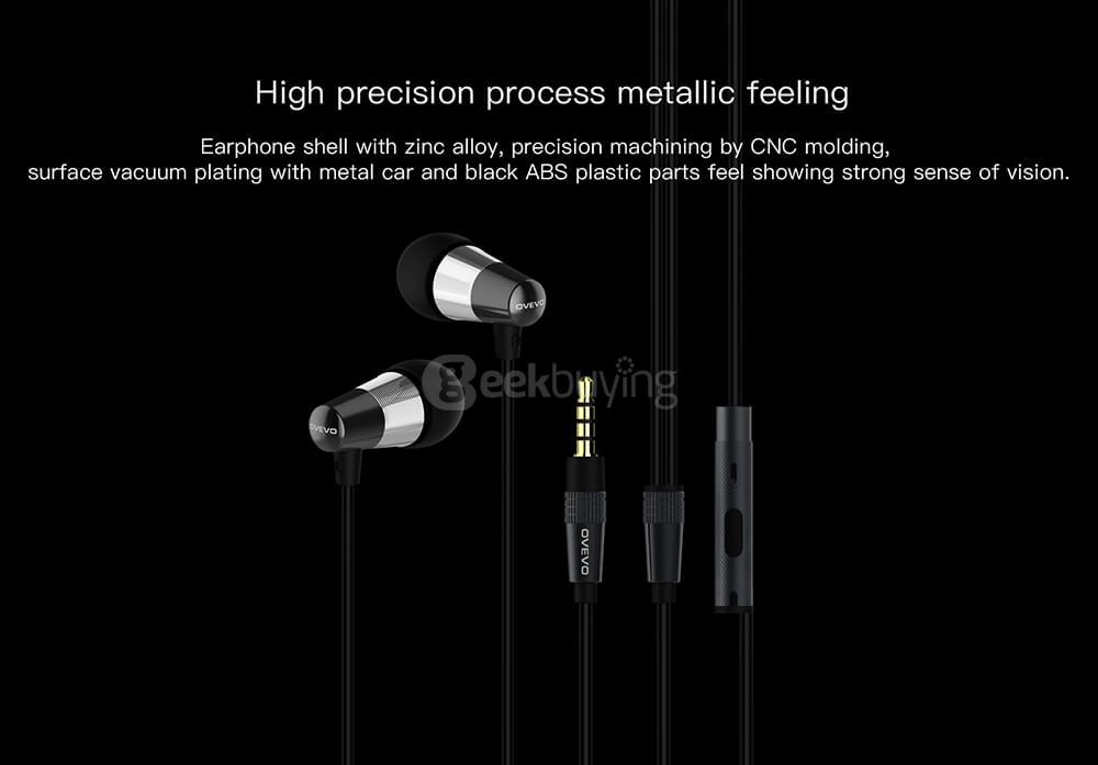 OVEVO S11 Wired In-ear Earphones - Black