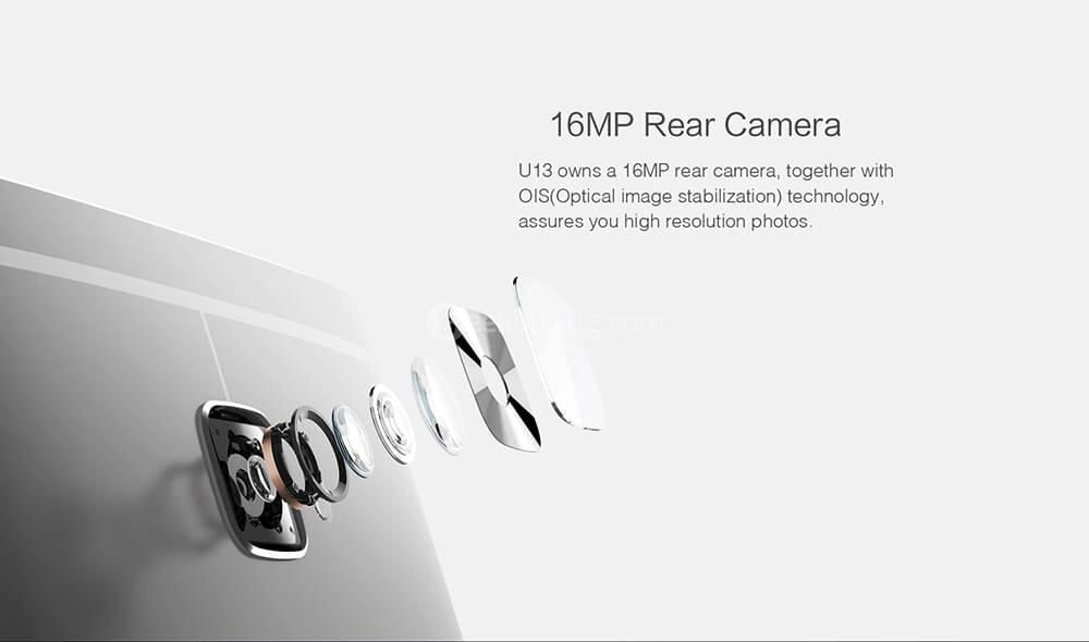 [HK Stock]Oukitel U13 5.5 Inch 2.5D FHD Screen 3GB RAM 64GB ROM 16.0MP Cam MT6753 Octa Core 1.3GHz  Android 6.0 Smartphone OTA Update Fingerprint Touch ID Metal Body - Gray