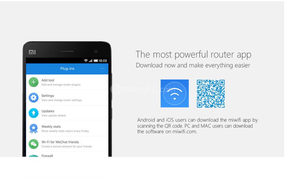 [English Version] Original Xiaomi Router Mini AC Intelligent WiFi Dual Band Max 1167Mbps - White