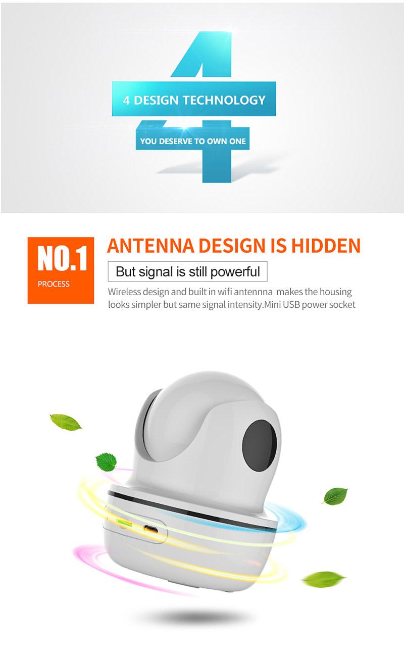 Vstarcam D26S 2.0MP HD WiFi Wireless Security IP Camera Remote Control Household Electronics Devices - White