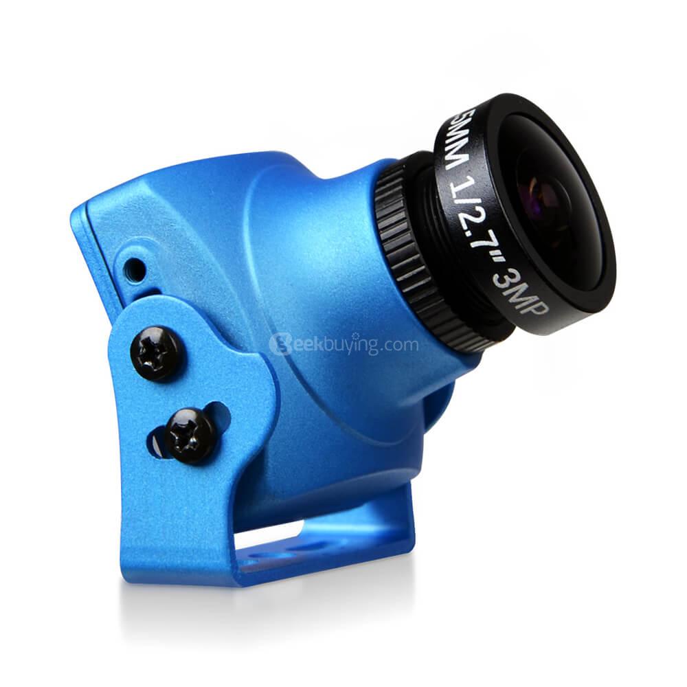 Foxeer Monster V2 1200TVL 1/3 CMOS 16:9 PAL/NTSC Switchable w/ OSD and Audio FPV Camera for Racing Drone - Blue