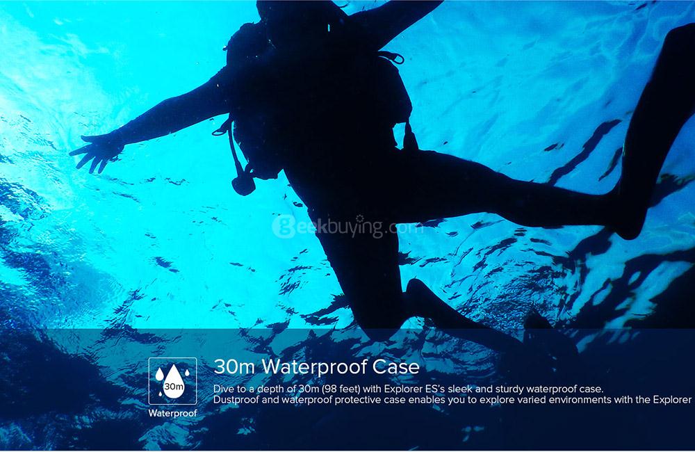 MGCOOL Explorer ES 3K Action Camera Allwinner V3 Chipset 170 Degree FOV Driving Recorder 30m Waterproof - Silver