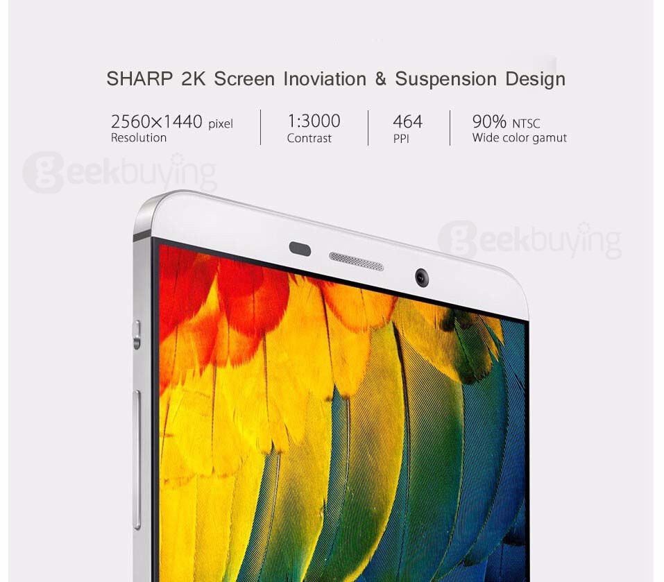 LETV LeEco Le Max X900 6.33 Inch 2K Screen 4GB RAM 64GB ROM Qualcomm Snapdragon 810 Octa Core 4G LTE Smartphone NFC Metal Body Le HiFi - Silver