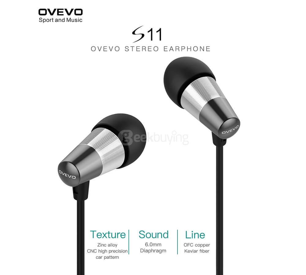 OVEVO S11 Wired In-ear Earphones - Black