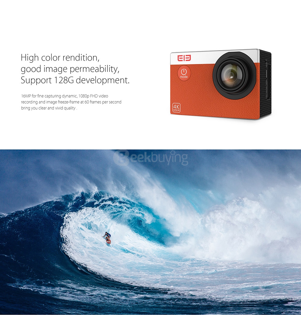 [HK Stock]Elephone ELE Explorer S 4K Action Camera 2.0