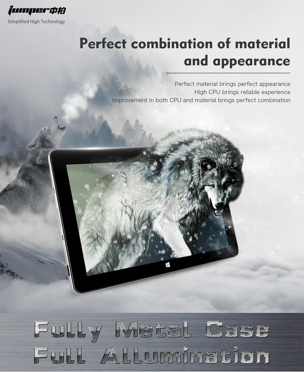 Jumper EZpad 6 M6 10.8 Inch Tablet Windows 10 2GB/32GB Intel Atom X5 Z8350 Quad Core 1.92GHz 1366*768 IPS Display WiFi Bluetooth