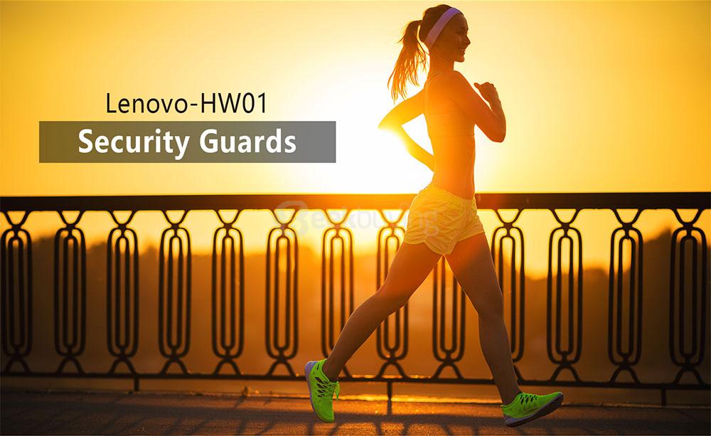 Lenovo HW01 Bluetooth 4.2 Smart Wristband Dynamic Heart Rate Moniter Pedometer Fitness Tracker for Android iOS - Black