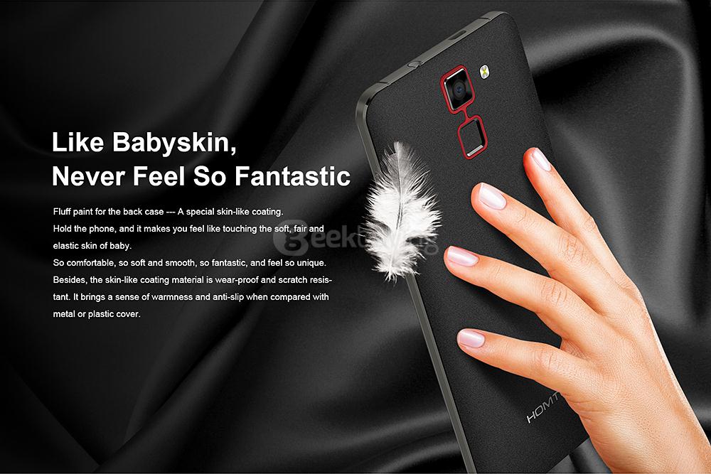[HK Stock] HOMTOM HT30 5.5 Inch HD Screen 8GB ROM 8.0MP Cam MT6580 Quad Core 1.3GHz Android 6.0 Smartphone 3000mAh Touch ID - White