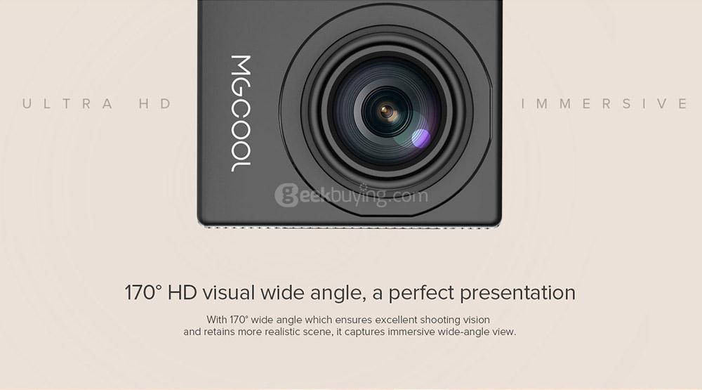 MGCOOL Explorer ES 3K Action Camera Allwinner V3 Chipset 170 Degree FOV Driving Recorder 30m Waterproof - Silver