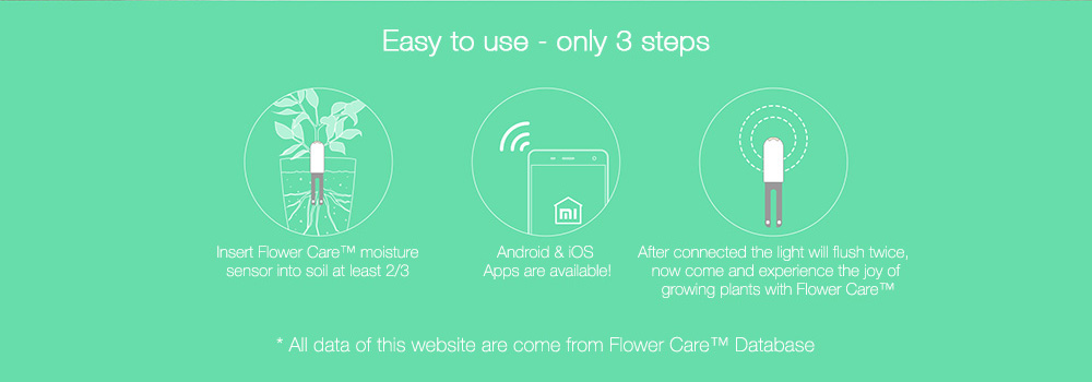 Original Xiaomi Mi Plants Monitor Flower Plants Tester Mi Plants Sensor with Bluetooth Connection - White