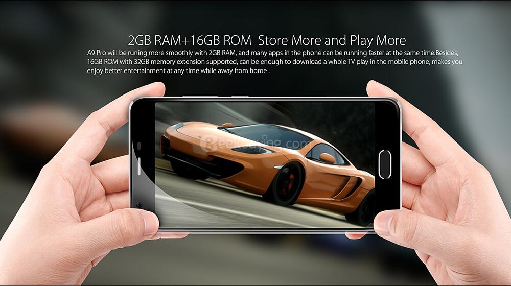 [HK Stock]Blackview A9 Pro 5.0 Inch HD Screen 2GB RAM 16GB ROM 8.0MP Cam MTK6737 Quad Core Android 7.0 4G Smartphone Fingerprint ID Dual Rear Camera - Blue