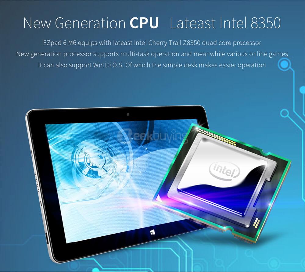 Jumper EZpad 6 M6 10.8 Inch Tablet Windows 10 2GB/32GB Intel Atom X5 Z8350 Quad Core 1.92GHz 1366*768 IPS Display WiFi Bluetooth