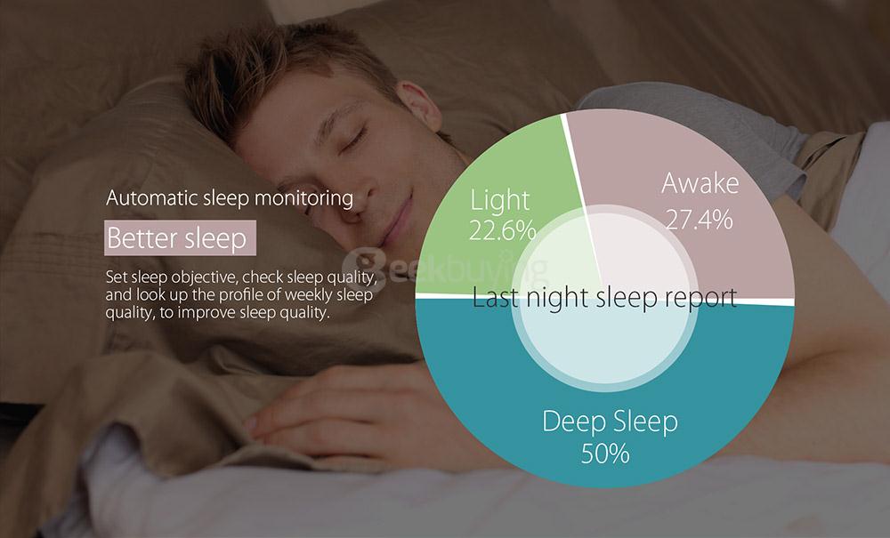 Zeblaze Zeband Plus Smart Bracelet Dynamic Heart Rate Monitor IP67 Water Resistant Swimming Mode Pedometer Sleep Tracker Compatible with iOS/Android - Black