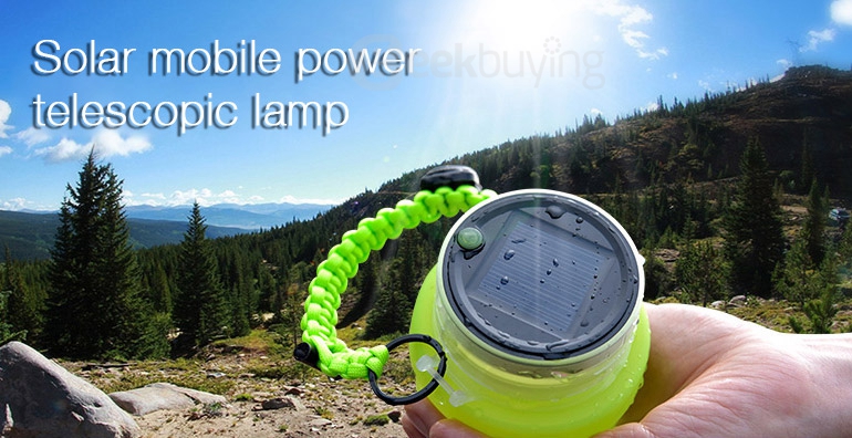 Sorbo Multi-functional Portable Telescopic Cup Solar Energy Charging with USB Interface 700ml Capacity  - Blue
