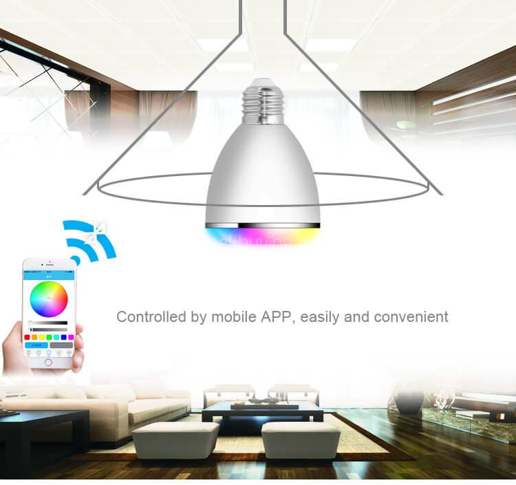 BL08A Intelligent LED Bulb with Bluetooth Audio -White