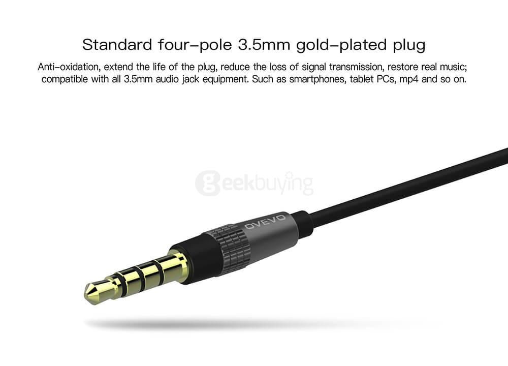 OVEVO S11 Wired In-ear Earphones - Black