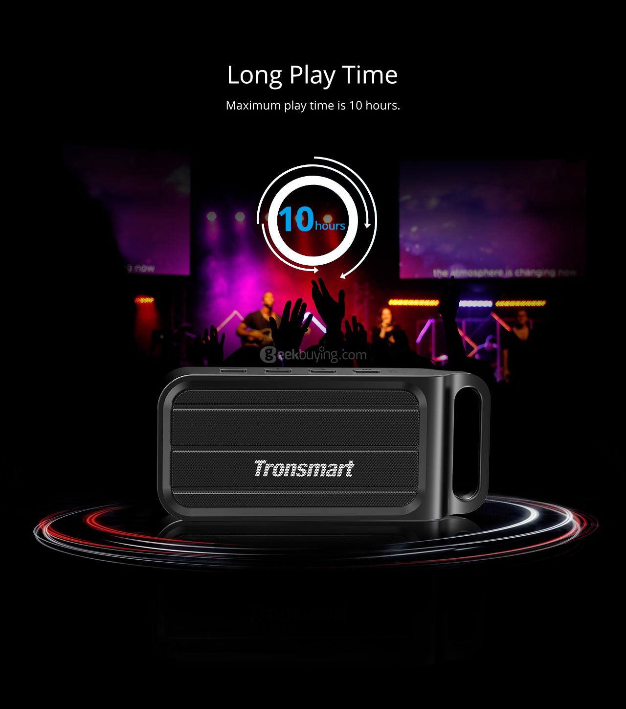 Tronsmart Element T1 Portable Bluetooth 4.2 Speaker - Black