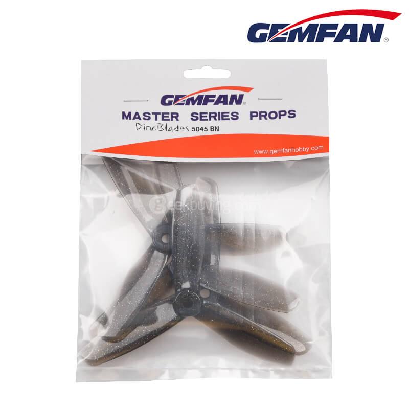 Gemfan 5045BN Master 5 X 4.5 3-Blade Propeller CW CCW for Racing Quadcopter - DinoBlades