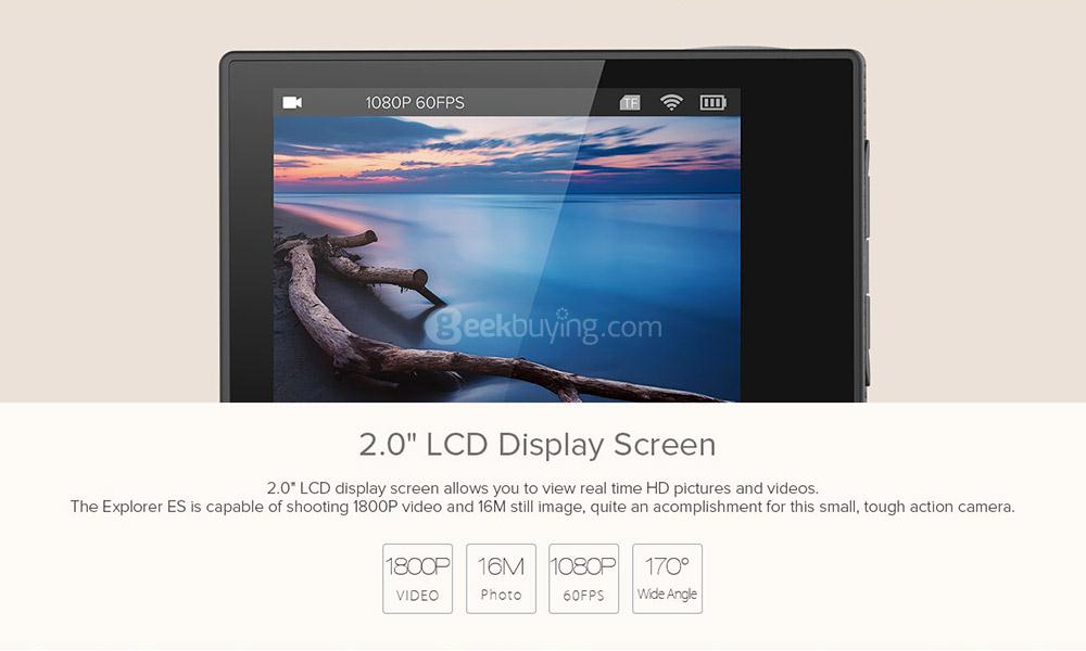 MGCOOL Explorer ES 3K Action Camera Allwinner V3 Chipset 170 Degree FOV Driving Recorder 30m Waterproof - Silver