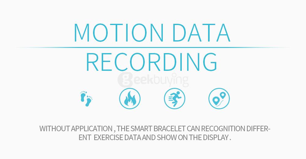 Makibes L38I Bluetooth 4.0 Smart Bracelet Heart Rate Monitor Fitness Tracker Color Screen Compatible with Android iOS - Purple