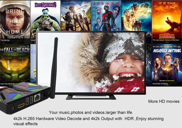 M92S VBOX Android 7.1.1 4K HDR TV BOX Amlogic S912 2G/16G 802.11AC WIFI 1000M LAN Bluetooth HDMI CEC