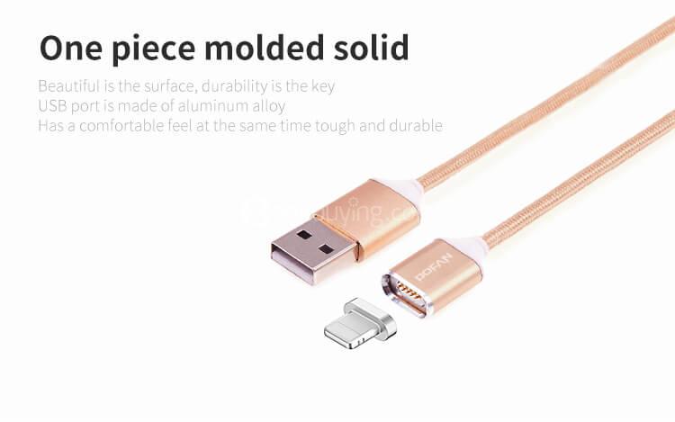 POFAN P11 Data Transmission 8Pin Lightning Magetic Transmission Charging Line Cable Data Line - Gold