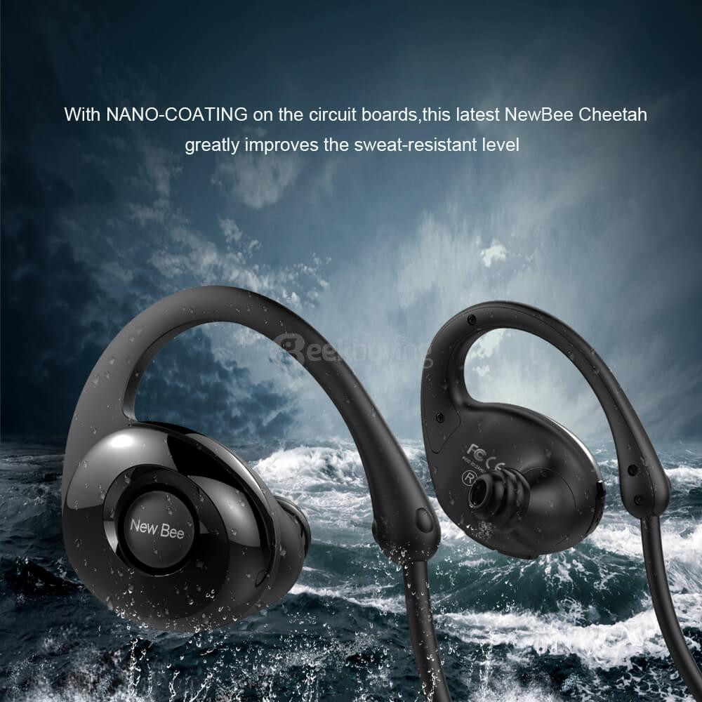 New Bee NB-7 Bluetooth 4.1 Stereo Earbuds Earphone Heaset with Built-in Microphone - Green