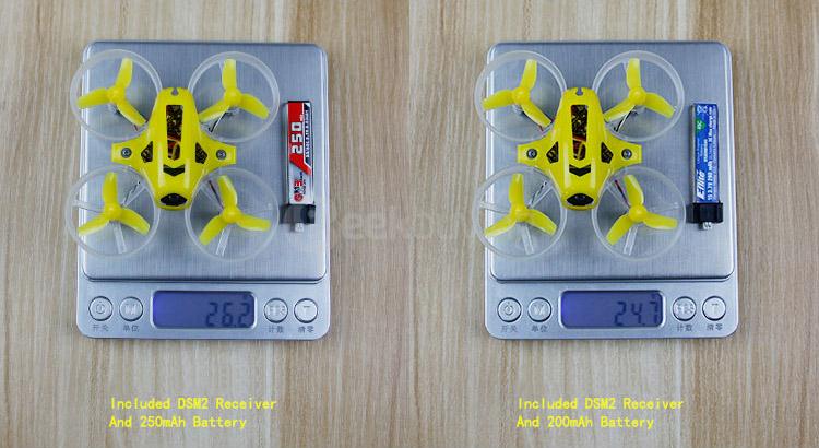 KINGKONG Tiny 6 65mm Micro FPV Racing Quadcopter With CMOS 800TVL Camera Based On Micro F3 Brush Flight Controller PNP - Advanced Combo Version