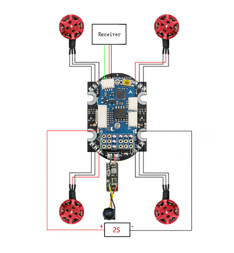 KINGKONG Brushless 90GT 90mm FPV Racing With w/Micro F3 Flight Controller 16CH 25MW VTX 800TVL Camera - PNP Version