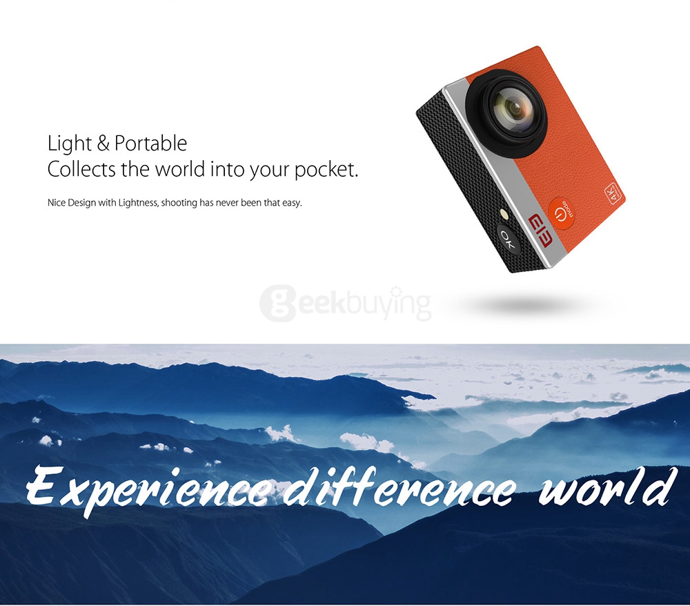 [HK Stock]Elephone ELE Explorer S 4K Action Camera 2.0