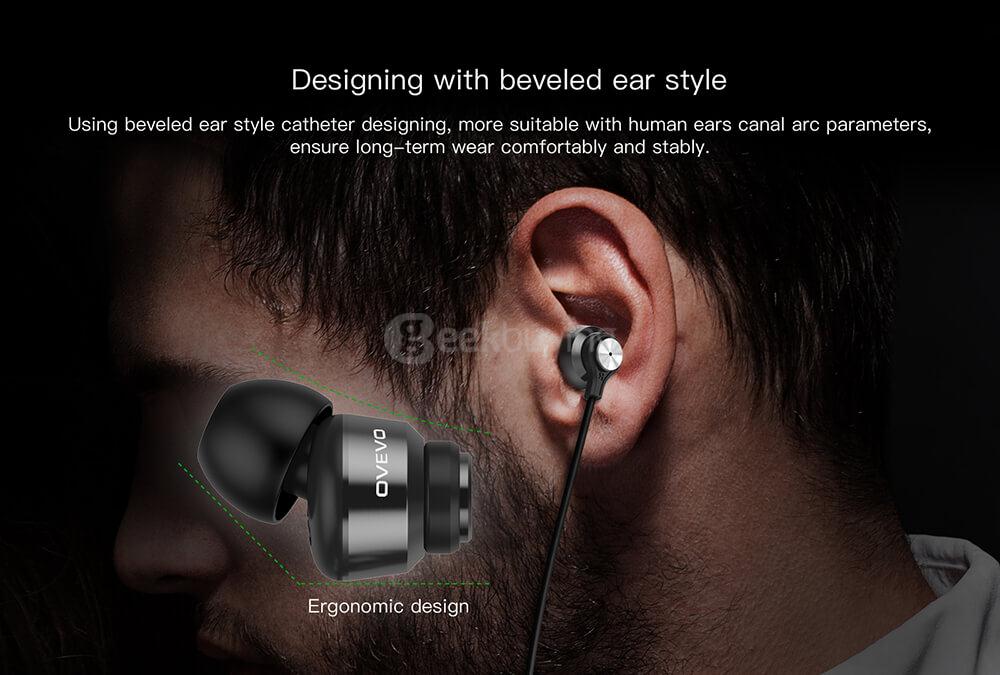 OVEVO S10 Wired In-ear Earphones - Black