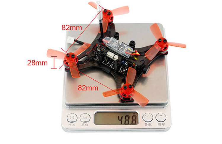 KINGKONG Brushless 90GT 90mm FPV Racing With w/Micro F3 Flight Controller 16CH 25MW VTX 800TVL Camera - PNP Version
