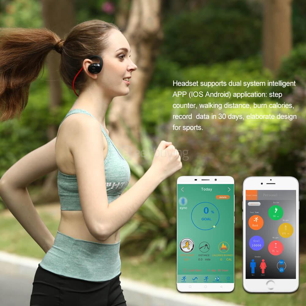 New Bee NB-7 Bluetooth 4.1 Stereo Earbuds Earphone Heaset with Built-in Microphone - Green