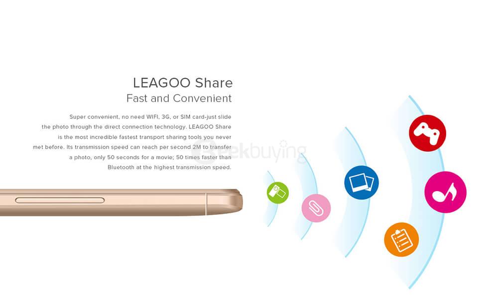 [HK Stock]LEAGOO Z5C 5.0 Inch 8GB ROM 5.0MP Cam SC7731C Quad Core 1.3GHz Android 6.0 Smartphone Smart Wake - Gold