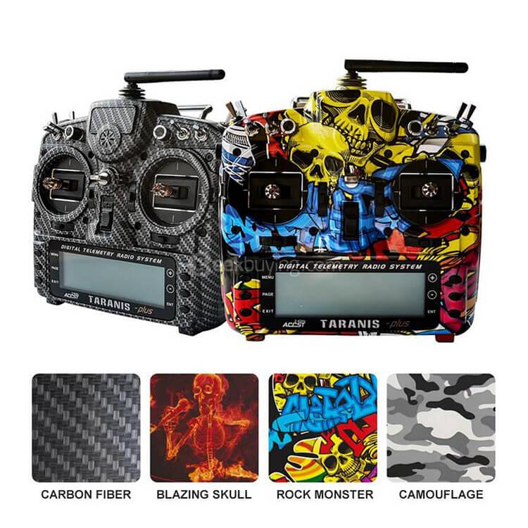 FrSky Taranis X9D Plus SE 2.4G 16CH Transmitter With M9 Hall Sensor Water Transfer Case EVA Bag - Carbon Fiber