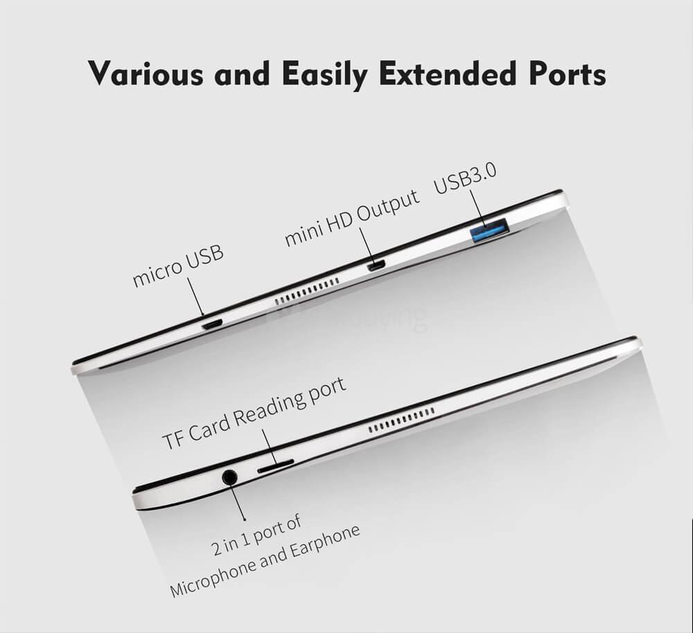 Jumper EZpad 6 M6 10.8 Inch Tablet Windows 10 2GB/32GB Intel Atom X5 Z8350 Quad Core 1.92GHz 1366*768 IPS Display WiFi Bluetooth