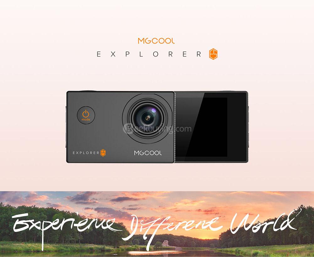 MGCOOL Explorer ES 3K Action Camera Allwinner V3 Chipset 170 Degree FOV Driving Recorder 30m Waterproof - Silver