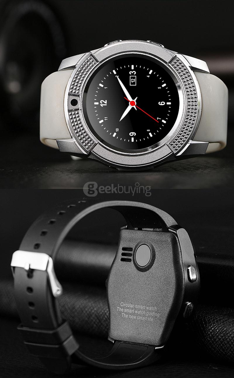 v8 smart watch black