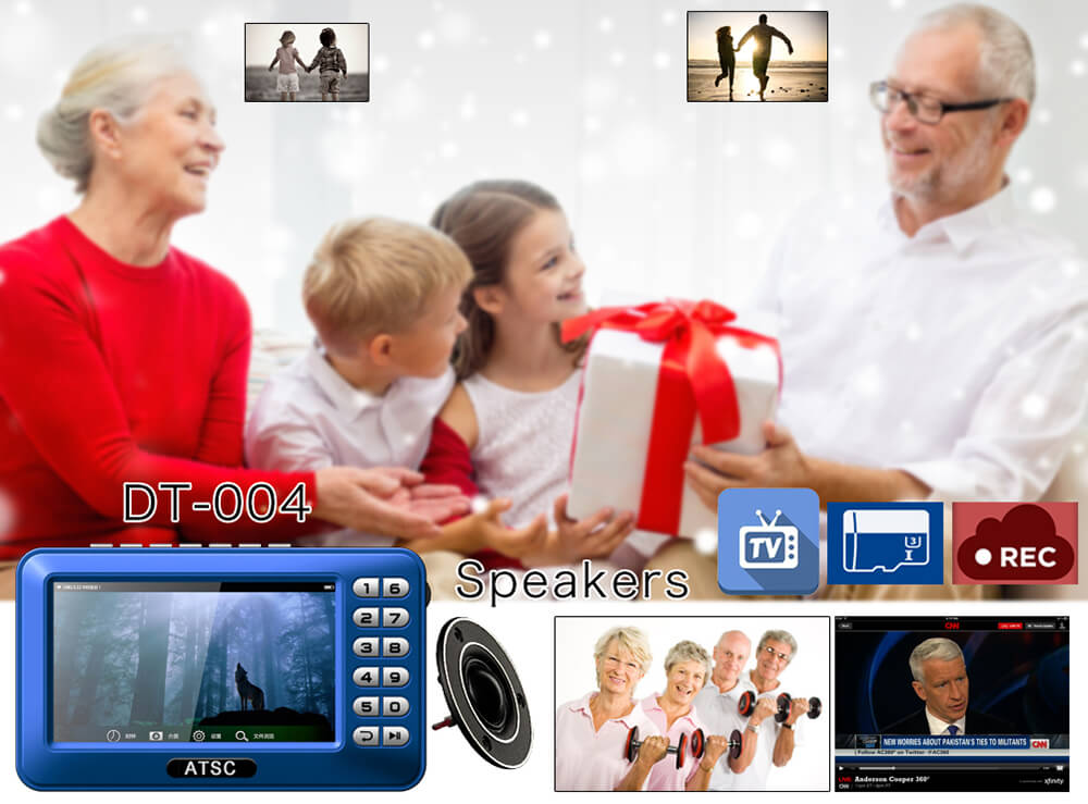 DT004 ATSC 800*480P Mobile Digital TV Support FM Radio