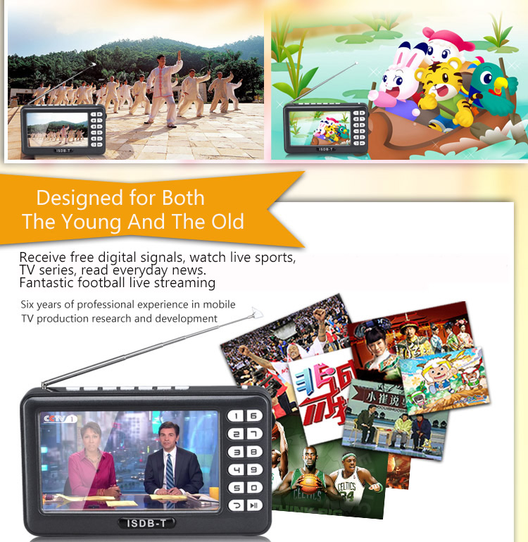 DT003 ISDB-T One-seg Mobile Digital TV Support FM Radio