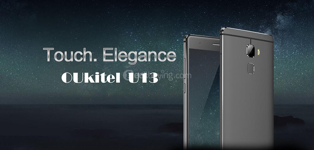 [HK Stock]Oukitel U13 5.5 Inch 2.5D FHD Screen 3GB RAM 64GB ROM 16.0MP Cam MT6753 Octa Core 1.3GHz  Android 6.0 Smartphone OTA Update Fingerprint Touch ID Metal Body - Gray