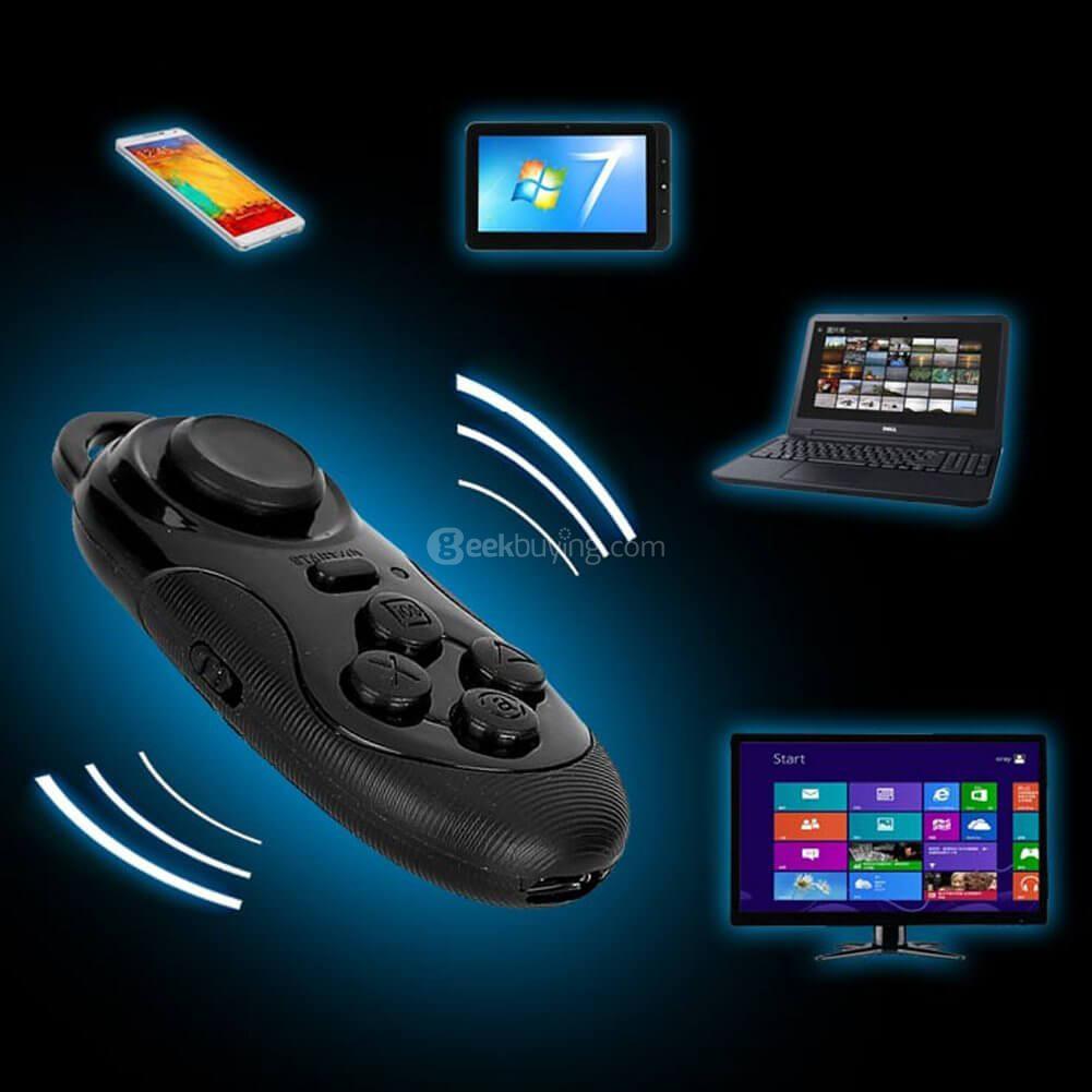 ACGAM Multi-function Wireless Bluetooth Selfie Remote Controller GamePad - Black