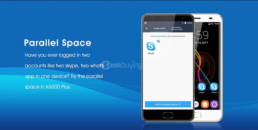 [HK Stock]OUKITEL K6000 PLUS 5.5 Inch FHD 2.5D Asahi Glass Screen 4GB RAM 64GB ROM 16MP Cam MT6750T Octa Core 4G LTE Android 7.0 Smartphone Touch ID 6080mAh Big Battery HiFi  - Gray