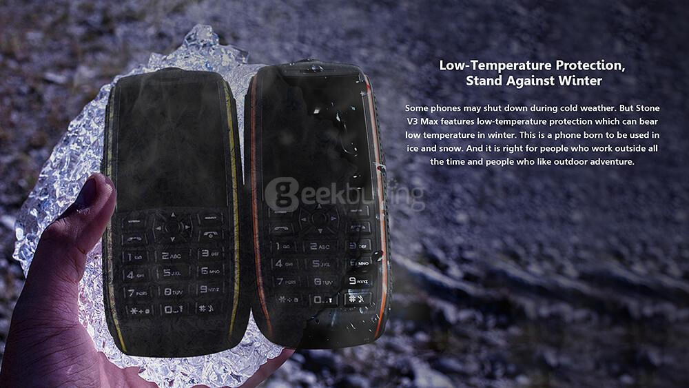 VKworld Stone V3 MAX IP68 Waterproof Phone 2.4 Inch Daily Dustproof ShatterProof 5300Mah Long Standby Speaker LED Lights  - Yellow