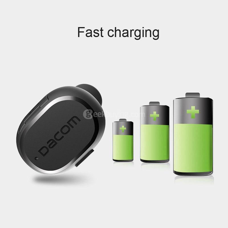 Dacom K28 Mini Sport Stealth Wireless Bluetooth 4.1 Earphone Headphone with Mic - Black