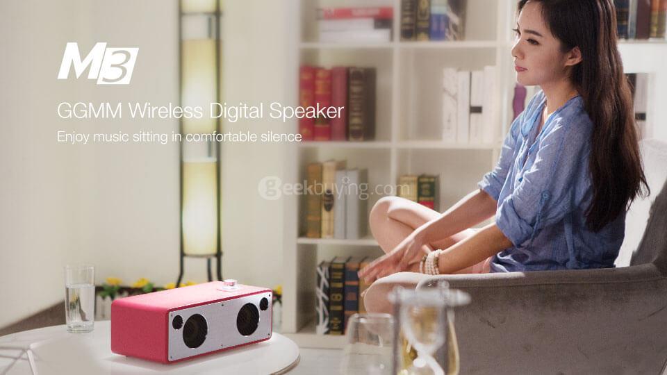 GGMM WS-301 M3 Wireless Bluetooth 4.0 WiFi Digital Speaker - Coffee