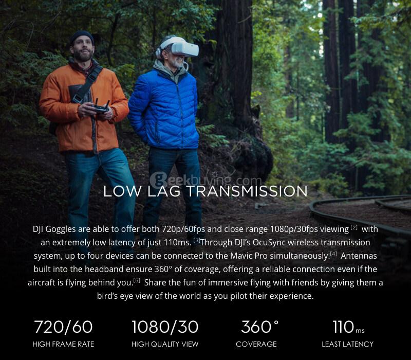 DJI Goggles 5 Inches Head Tracking FPV Glasses for DJI Phantom Mavic Pro Inspire