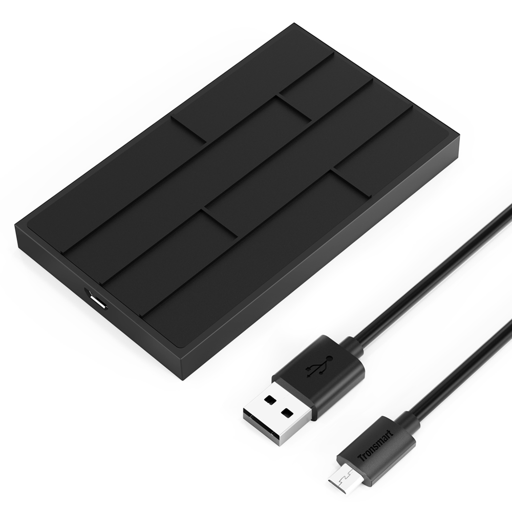 Bundle Tronsmart Chocolate QC2.0 Wireless Fast Charger +Tronsmart Presto 33W Quick Charge 3.0 Type C 10400mAh Power Bank Black