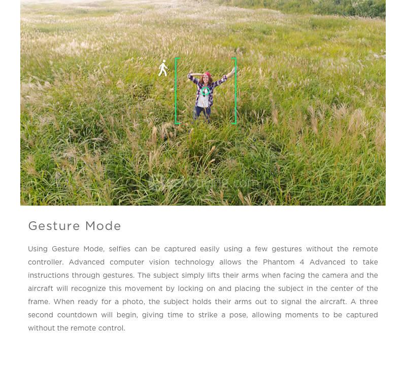 DJI Phantom 4 Advanced GPS/GLONASS UHD 4K Camera Automatic Obstruction Intelligent Flight Mode RC Quadcopter RTF - Standard Edition