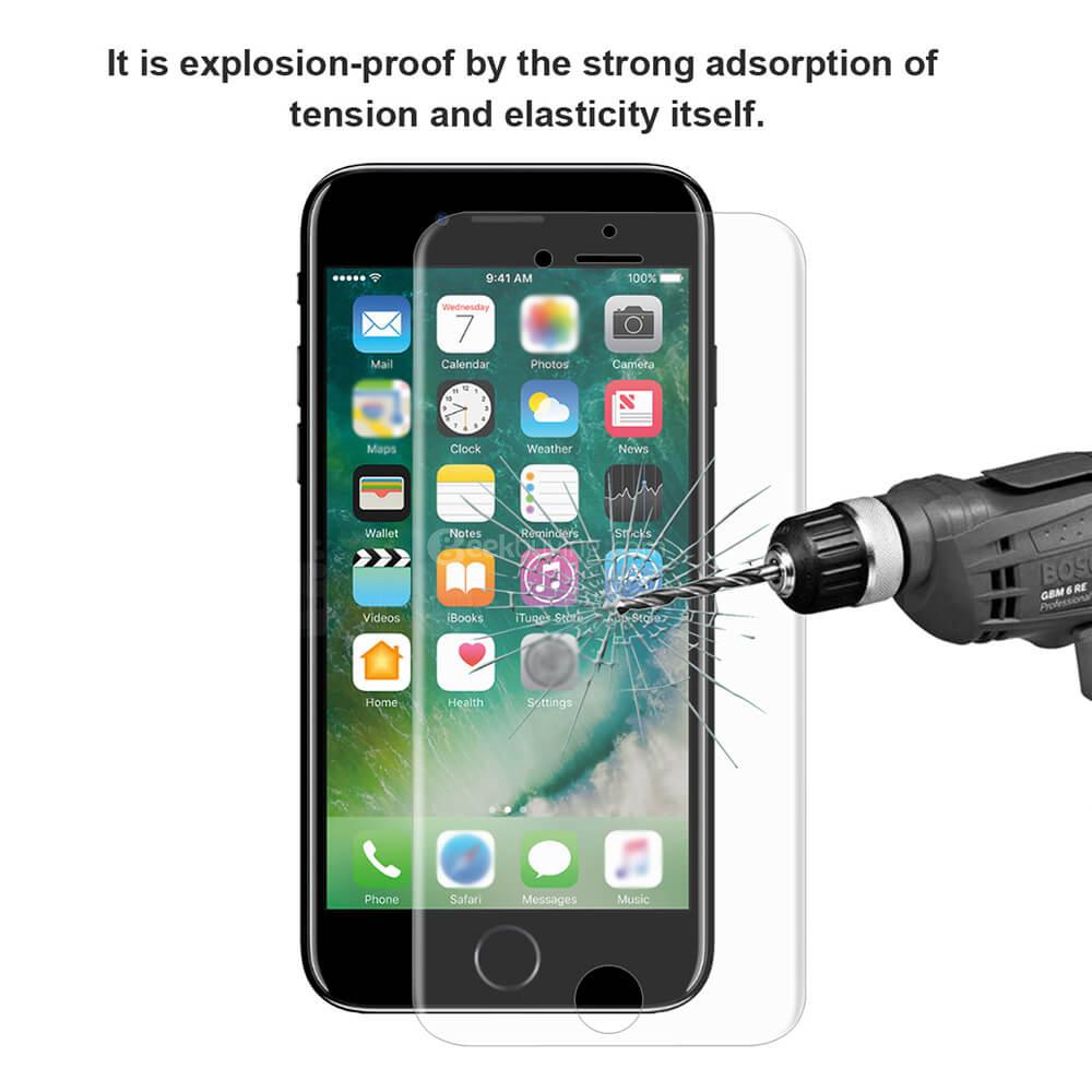 Hat-Prince 0.1 mm 3D Película de pantalla a prueba de explosiones Película Película de vidrio templado Protector de pantalla de vidrio para iPhone7 - Transparente